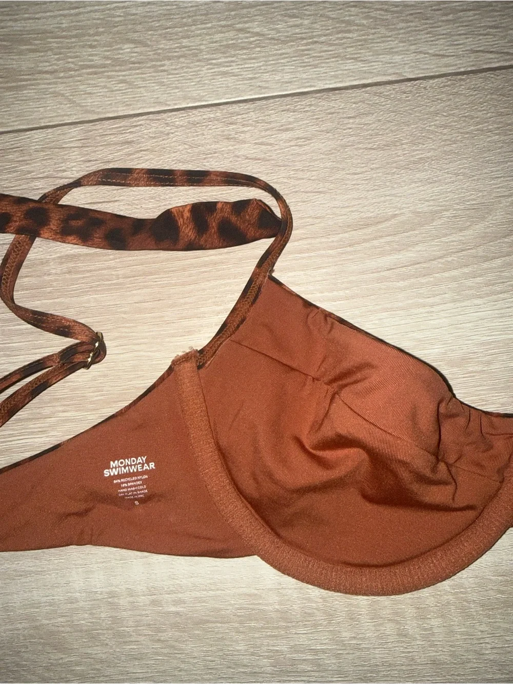 Leopard Print Monday Swimwear Bikini Top